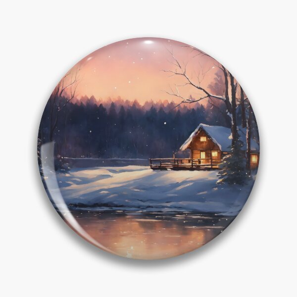 Item preview, Winter Wonderland: Serene Snowscapes and Cozy Cabins designed and sold by Huycao211.