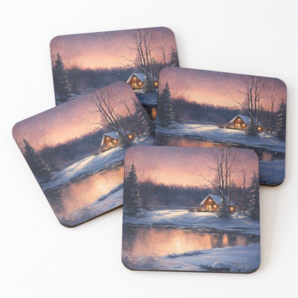 Item preview, Winter Wonderland: Serene Snowscapes and Cozy Cabins designed and sold by Huycao211.