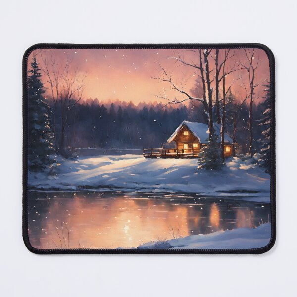 Item preview, Winter Wonderland: Serene Snowscapes and Cozy Cabins designed and sold by Huycao211.