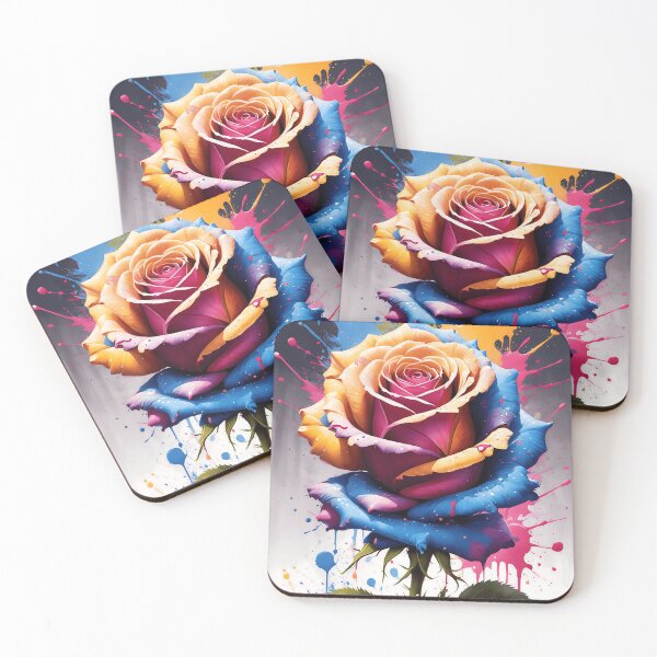 Item preview, Paint Splatter Rose designed and sold by MotleyPlay.
