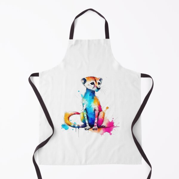 Item preview, Colourful Inquisitive Meerkat Geometric Shaped Artwork designed and sold by Geonimalia.