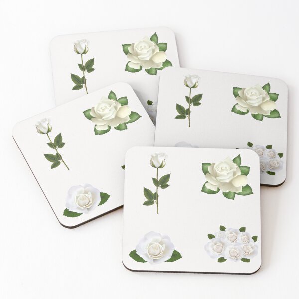 Item preview, white roses for friendship designed and sold by huape.