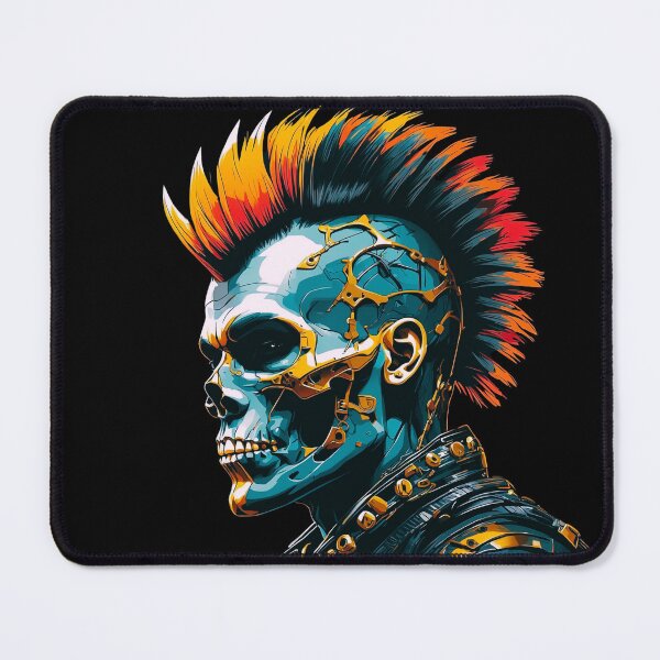 Item preview, A skull with a mohawk. designed and sold by Taans-Creation.