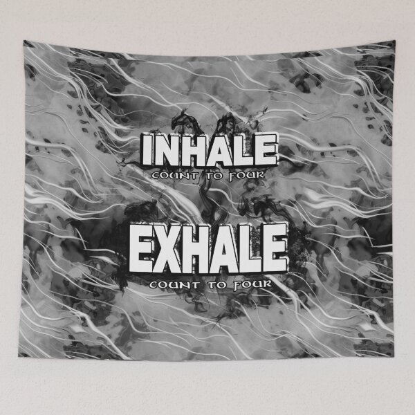 Item preview, Inhale Exhale White and Black designed and sold by 86248Diamond.