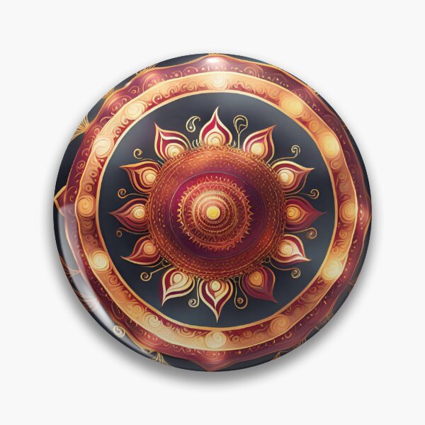 Item preview, Joyful Carnival Mandala - Red & Gold Delight designed and sold by SpiritualManda.