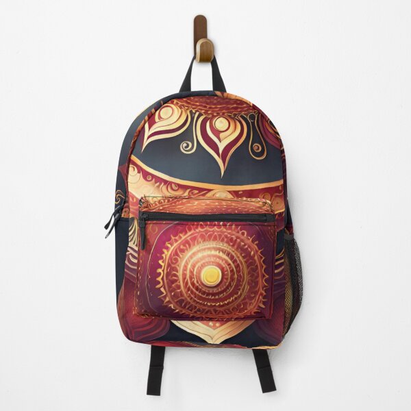 Item preview, Joyful Carnival Mandala - Red & Gold Delight designed and sold by SpiritualManda.