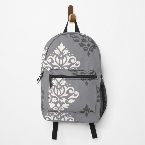 Item preview, Scroll Damask Art I Cream+Greys designed and sold by NataliePaskell.