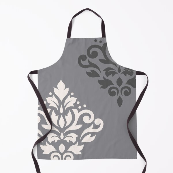 Item preview, Scroll Damask Art I Cream+Greys designed and sold by NataliePaskell.
