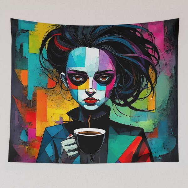 Item preview, Morning Coffee - Colorful and artistic design designed and sold by well3eyond.