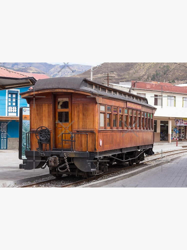 Devil's Nose wooden antique passenger train car, Alausi, Ecuador by kpander