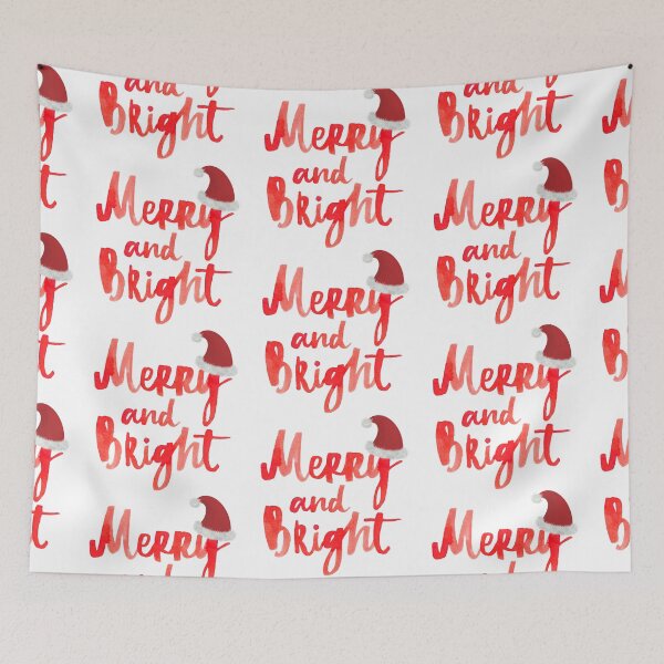 Item preview, merry and bright christmas designed and sold by borabiii.