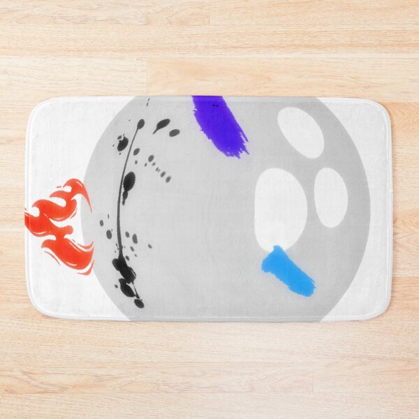 Item preview, Mr.Ball  white  Fiery Flames on the Bowling Ball designed and sold by Olojo.