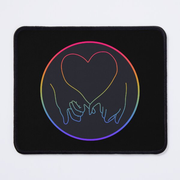 Item preview, heart pinky promise in pride rainbow colours designed and sold by rosecolashop.