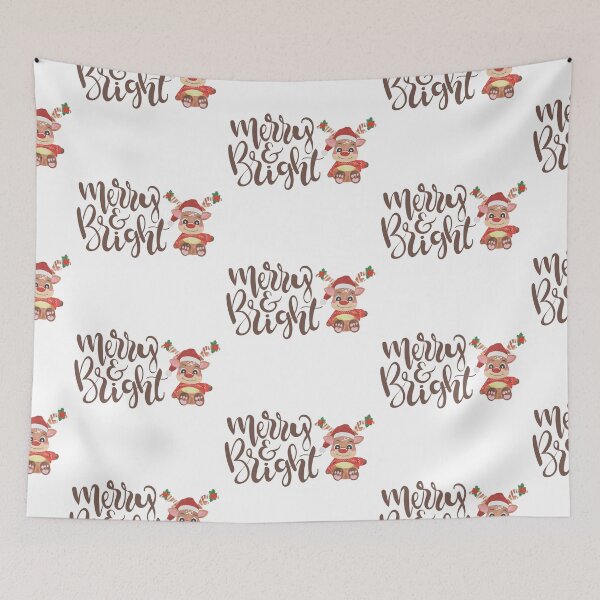 Item preview, merry and bright christmas designed and sold by borabiii.