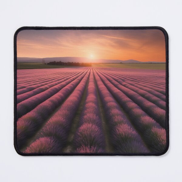 Item preview, Fields of lavender at sunset long exposure - Landscape photography designed and sold by TheArtistOf2022.