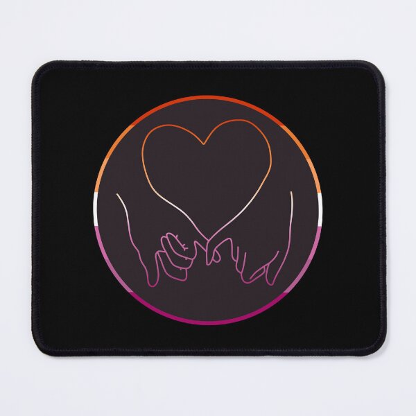Item preview, heart pinky promise in lesbian pride colours designed and sold by rosecolashop.
