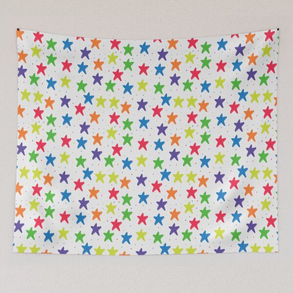 Item preview, Rainbow Rhapsody: A Stellar Symphony of Colorful Stars designed and sold by ArtsByAsia.