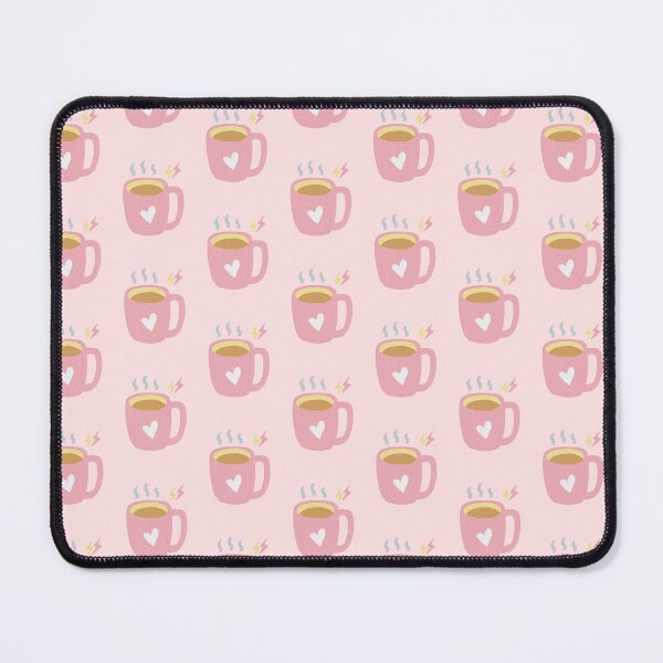Aperçu de l'œuvre Mug coeur rose énergie café créée et vendue par Mimi Y..