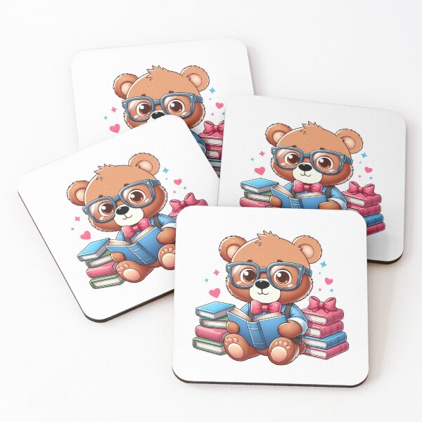 Item preview, Cute Reading-Loving Bear Kawaii  designed and sold by TeddybearClub.
