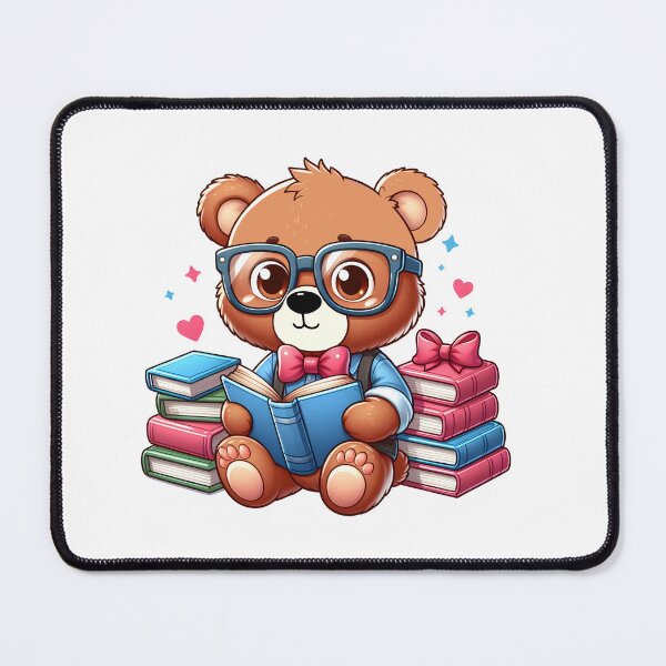 Item preview, Cute Reading-Loving Bear Kawaii designed and sold by TeddybearClub.