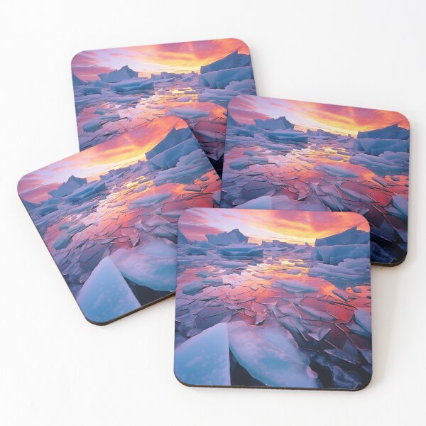 Item preview, Iceland Lake with sunrise sky - Landscape photography designed and sold by TheArtistOf2022.