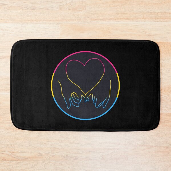 Item preview, heart pinky promise in pan pride colours designed and sold by rosecolashop.