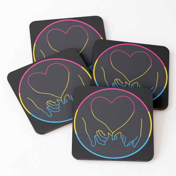 Item preview, heart pinky promise in pan pride colours designed and sold by rosecolashop.