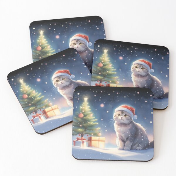 Item preview, Christmas blue cat designed and sold by YukiKenji.