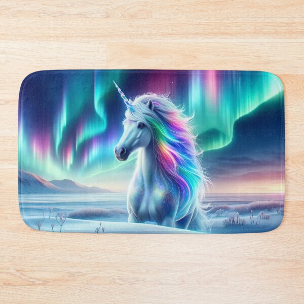 Item preview, A majestic unicorn with a mane coloured in the ethereal hues of the rainbow designed and sold by Cris888.