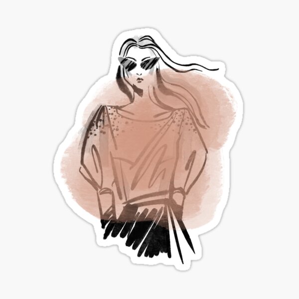 Item preview, Fashionable girl designed and sold by Paper-White.