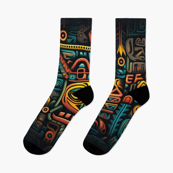 Artikelvorschau, Indisches Maya-Azteken-Boho-Stammes-Ethnisches Muster entworfen und verkauft von Vector Scout Lab.