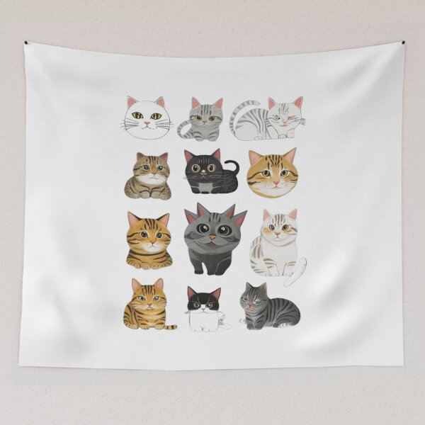 Item preview, Cat stickers, cat T-shirts, cat clothing, and other accessories. designed and sold by Cute-Print.