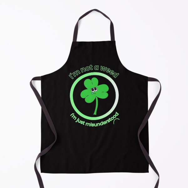 Item preview, I am Not a Weed I am Just Misunderstood, Herbal Medicine, Herbalism, Clover, Funny Quote designed and sold by HelenGie.