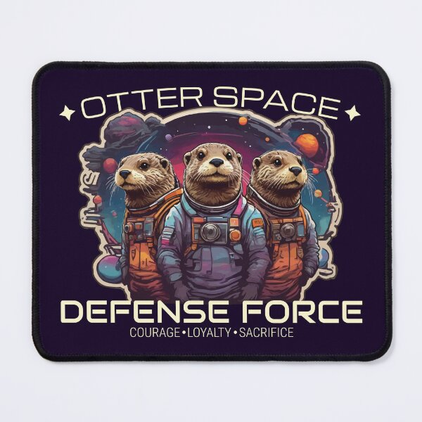 Item preview, Otter Space Defense Force Funny Otter Astronaut designed and sold by thecatcouch.