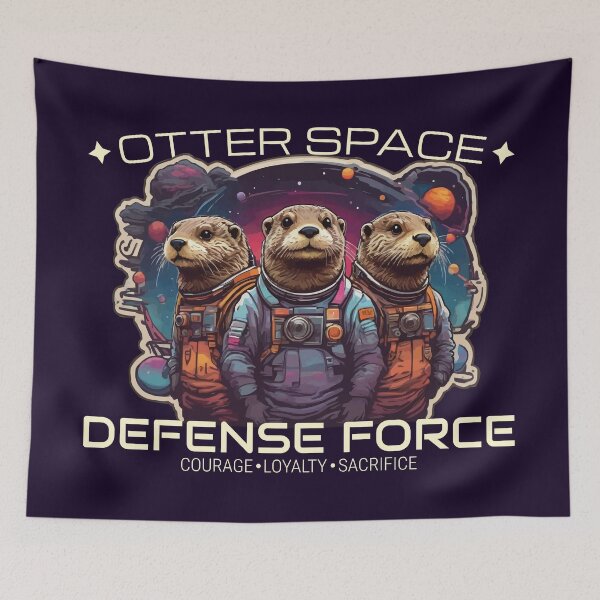 Item preview, Otter Space Defense Force Funny Otter Astronaut  designed and sold by thecatcouch.