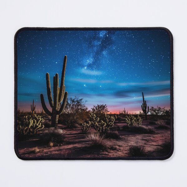 Item preview, Deserted landscape at night with starry sky - Landscape photography designed and sold by TheArtistOf2022.