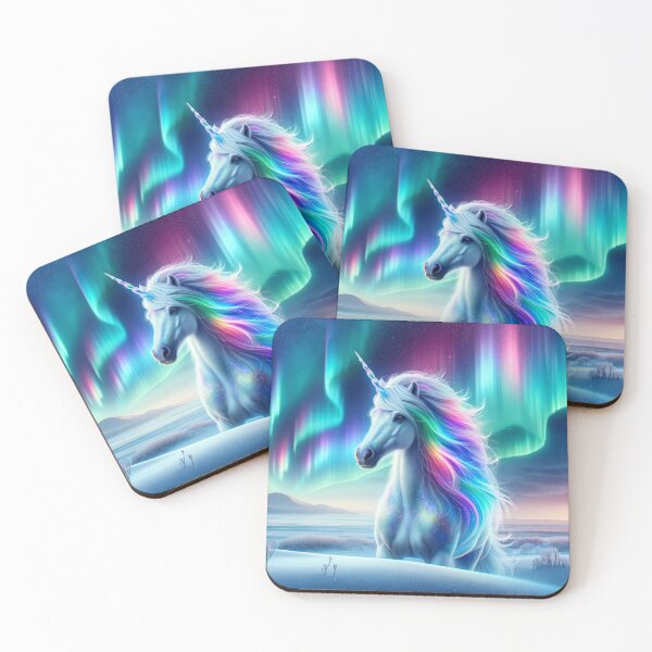 Item preview, A majestic unicorn with a mane coloured in the ethereal hues of the rainbow designed and sold by Cris888.