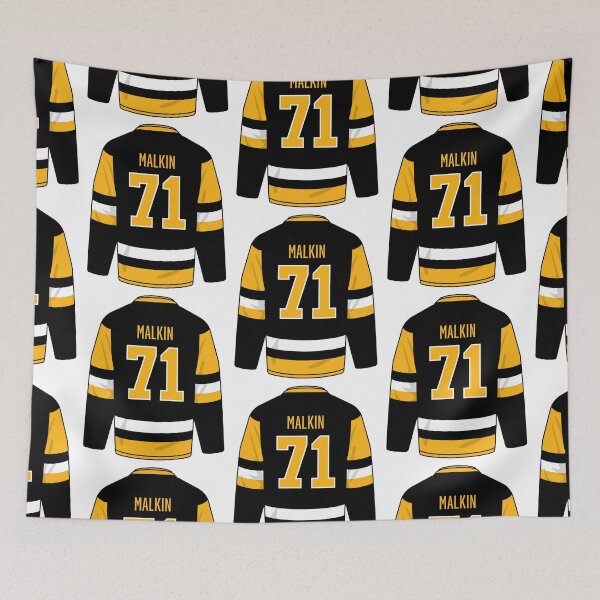 Item preview, Evgeni Malkin Pittsburgh jersey designed and sold by Tarroi.