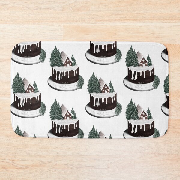 Item preview, Cake with gingerbread house and Christmas trees designed and sold by Maria Monid.