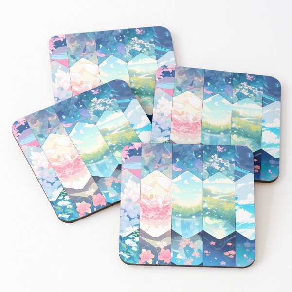 Item preview, “Dazzling floral hexagons” designed and sold by Art-Vortex-fr.