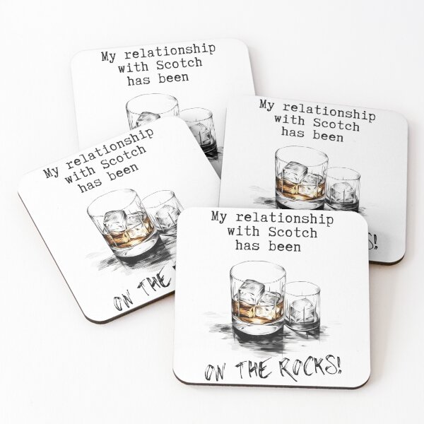 Item preview, My Relationship with Scotch has been on the Rocks- My Whiskey Relationship Chronicles designed and sold by OlfactoART Studio.