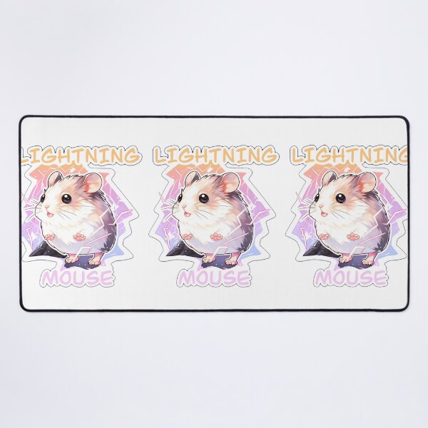 Item preview, Lightning Mouse Pastel Sticker and Shirt Design on White Background by Zeesdesign on Redbubble designed and sold by ZEESDESIGN.