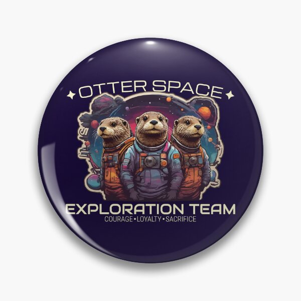 Item preview, Otter Space Exploration Team Funny Otter Pun designed and sold by thecatcouch.