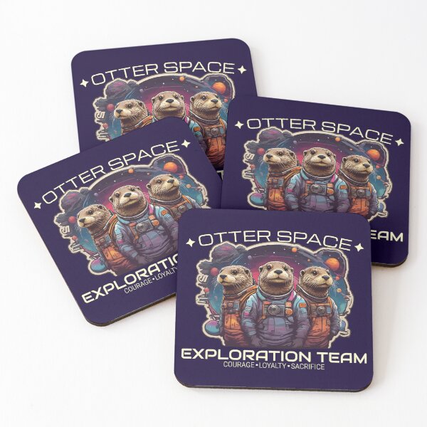 Item preview, Otter Space Exploration Team Funny Otter Pun designed and sold by thecatcouch.