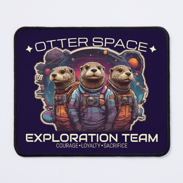 Item preview, Otter Space Exploration Team Funny Otter Pun designed and sold by thecatcouch.