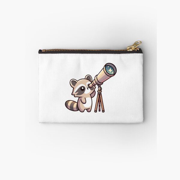 Aperçu de l'œuvre Raccoon Gazing Through Telescope créée et vendue par UmbrellaStudio1.
