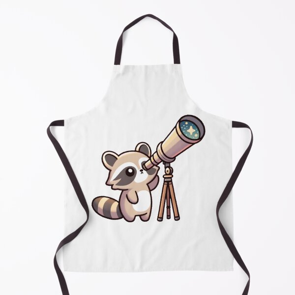Aperçu de l'œuvre Raccoon Gazing Through Telescope créée et vendue par UmbrellaStudio1.