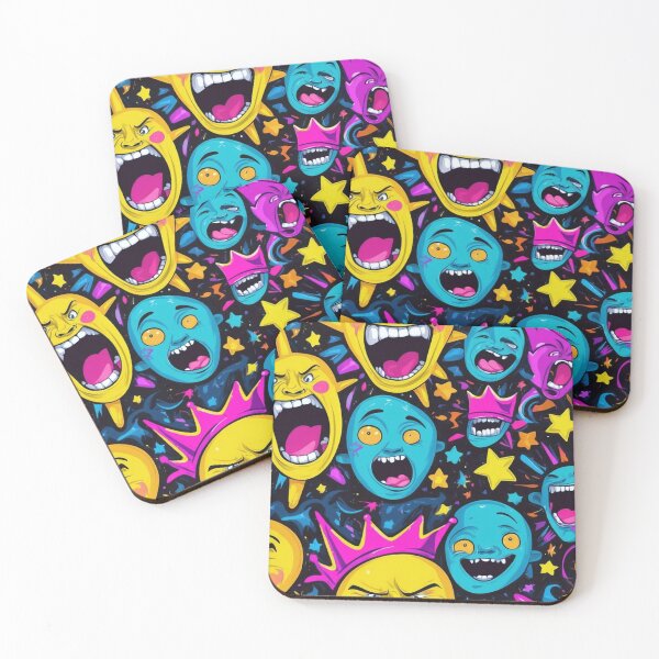 Item preview, Crazy Feelings: Neon Expression Collage designed and sold by ZION-E-Store.