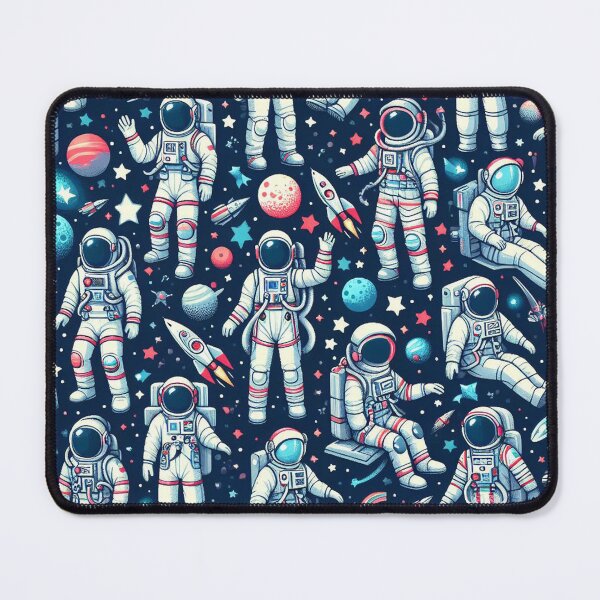 Item preview, Astronauts Illustration Pattern designed and sold by DoggoTankDesign.