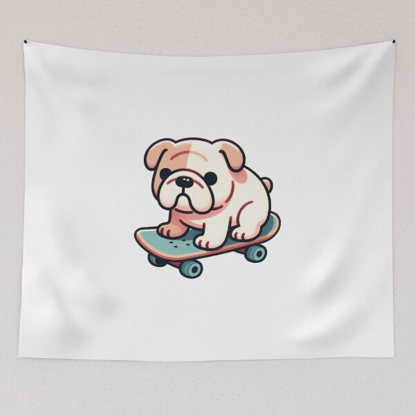Item preview, Bulldog Mastering Skateboard Tricks designed and sold by UmbrellaStudio1.